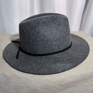 BRIXTON Sz 7 56 cm 100% Wood Fedora Hat Short Brim